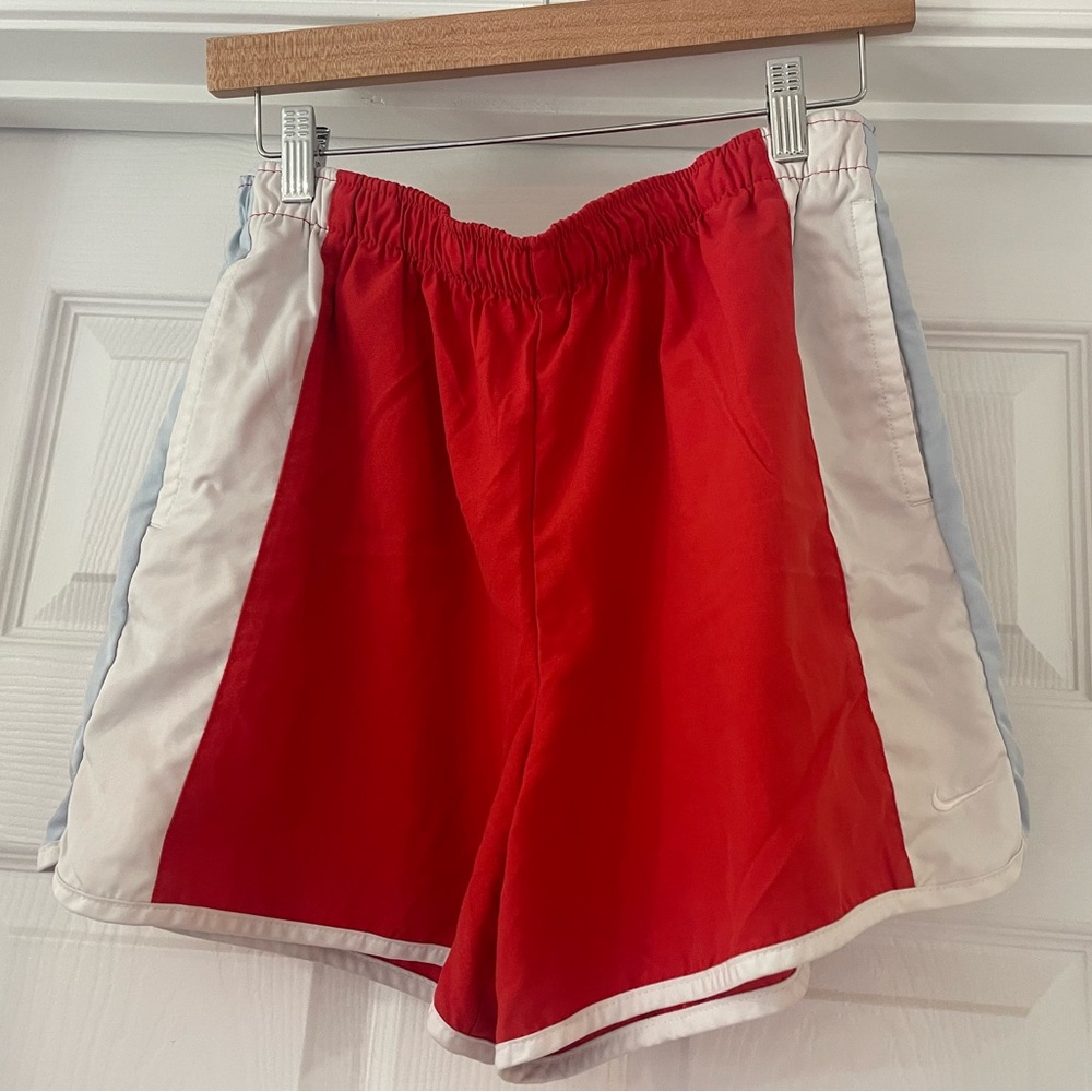 Nike Vintage 00s Red White and Blue Drawstring Sport Shorts M